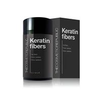 THE COSMETIC REPUBLIC - Fibras Capilares de Keratina - Retocador de Canas y Raíces de Larga Duración - Tapa Canas Mujer y Hombre - Retocador de Canas con Microfibras Capilares - 25gr, Castaño Oscuro