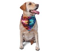 The Cosmic Tree Of Life In Space - Bufanda triangular para mascotas con estampado gráfico para perros y gatos, bandana ajustable para mascotas y sesiones de fotos