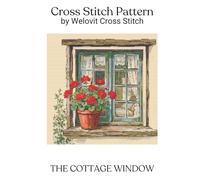 THE COTTAGE WINDOW: A beautiful cross stitch pattern for your next project! (Welovit Cross Stitch Patterns)
