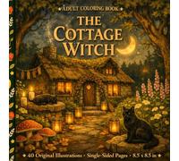 The Cottage Witch Coloring Book: 40 Enchanting Illustrations of Potions, Moonlit Rituals, Magical Apothecaries & Cozy Witchcraft for Adults - Stress Relief Coloring for Women