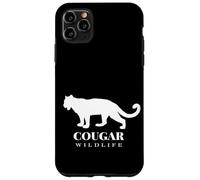 The Cougar, Woodland Wildlife Cougar Illustration Graphic Carcasa para iPhone 11 Pro MAX