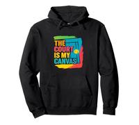 The Court Is My Canvas - Regalo artístico para Jugador de Tenis Sudadera con Capucha