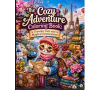 The Cozy Adventure Coloring Book: Traveler Cats and Magical Destinations