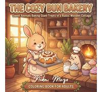 The Cozy Bun Bakery: An Adult Coloring Book Subtitle: Sweet Animals Baking Giant Treats in a Rustic Wooden Cottage