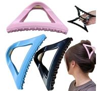The Cozy Clip Claw Clip, cómodo clip de pelo para mujer, horquillas de nubes, suaves y flexibles para cabello largo grueso, agarre fuerte antideslizante (3 colores)