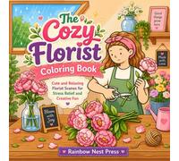The Cozy Florist Coloring Book: Cute and Relaxing Florist Scenes for Stress Relief and Creative Fun