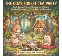 The Cozy Forest Tea Party: An Adult Kawaii Coloring Book Subtitle: Gentle Bunnies, Oversized Teacups, and Whimsical Woodland Gatherings for Stress ... Relaxation.: Kawaii Coloring Book for Adults