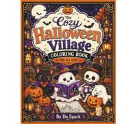 The Cozy Halloween Village Coloring Book