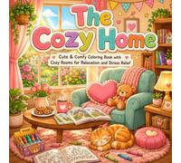 The Cozy Home: Cute & Comfy Coloring Book with Cozy Rooms for Relaxation and Stress Relief