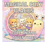 The Cozy Kawaii Coloring Book: Cute Animal Adventures in Magical Cozy Places: Sweet & Cozy Kawaii Scenes and Cozy Spaces for relaxation and mindfulness coloring book for kids and adults