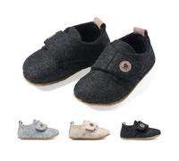 THE COZY SHEEP Zapatillas de estar por casa para niños y niñas | Zapatillas cómodas para niños | Zapatillas de estar por casa para niños | Comfortable Slippers Kids, gris oscuro, 28 EU