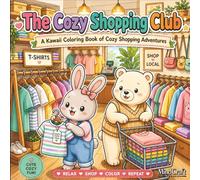 The Cozy Shopping Club: A Kawaii Coloring Book of Cozy Shopping Adventures: 30 Adorable Pages of Cute Animals, Aesthetic Boutiques, and Sweet Treats for Stress Relief and Relaxation
