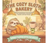 The Cozy Sloth Bakery: A Relaxing Adult Kawaii Coloring Escape into a Quiet Nook of Oversized Pastries and Cute Friends: Kawaii Coloring Book for Adults