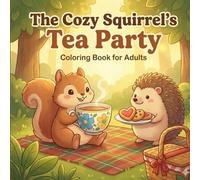 The Cozy Squirrel’s Tea Party: A Bold & Easy Adult Coloring Book of Whimsical Woodland Picnics, Charming Forest Friends, and Relaxing Cottagecore Scenes for Stress Relief