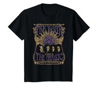The Craft Now is The Hour Retro Psychedelic Text 90's Movie Camiseta, Niños, Negro, 3 años
