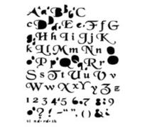 The Crafter's Workshop Stencil 8.5 x 11 Mystic 1 Letters