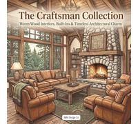 The Craftsman Collection Warm Wood Interiors, Built-Ins & Timeless Architectural Charm Featuring Cozy Fireplaces, Handcrafted Details, and Relaxing ... Living (Interior Styles Coloring Collection)