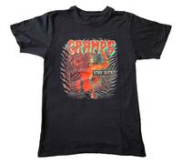 The Cramps Camiseta Stay Sick Band Logo Oficial Hombre Negro