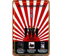 The Cranberries 1995/02 No Need To Argue - Cartel de metal de estaño retro para decoración de pared para el hogar, calle, puerta, bares, clubes, restaurantes, cafeterías, tiendas, pubs, regalo de 8 x