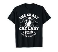 The Crazy Cat Lady Club - Los amantes de los gatos Camiseta