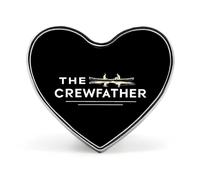 The Crewfather Crew Father - Pin de solapa esmaltado con forma de corazón para mujeres y hombres, joyería, mochila, sombreros, decoración