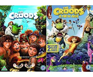 The Croods complete 2 Films Collection DVD - The Croods, The Croods - A New Age DVD - The Croods 1-2 Collection DVD