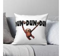 The Croods Dun-Dun-Dun-Dun - Funda de almohada cuadrada de poliéster y lino, terciopelo, con cremallera, decoración de cama