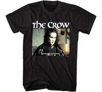 The Crow I' Too Angry to be an Angel Men's T Shirt Eric Draven Fantasy Movie Black XL