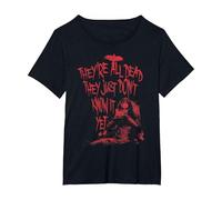 The Crow They're All Dead Camiseta, Mujer Tallas Grandes, Negro, 4XL Grande