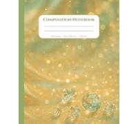 The Crystal Script Collection - No. 01: Champagne Crystal | Wide Ruled Composition Notebook (7.5 x 9.25, 110 Pages): A shimmering wide ruled notebook ... perfect for journaling, notes, or gifting
