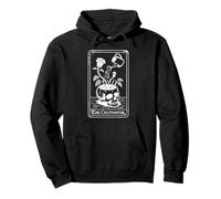 The Cultivator Macabro Tarot Card Skull Planter Botánica Sudadera con Capucha