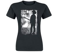 The Cure Boys Don't Cry Mujer Camiseta Negro 100% algodón Regular