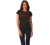 The Cure Camiseta con logotipo de diamante para mujer, diseño de banda ajustada, color negro, Negro , XL