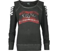 The Cure Kiss Me Mujer Sudadera Gris Marengo M