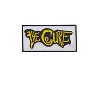 The Cure White Gold Pop Rock Wave Gothic parche patch bordado con logotipo para planchar de hierro en apliques