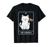 The Curious - Lindo dinosaurio minimalista LGBT Tarot Art para Pr Camiseta