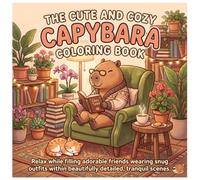 The Cute And Cozy Capybara Coloring Book: Relax while filling adorable friends wearing snug outfits within beautifully detailed, tranquil scenes.