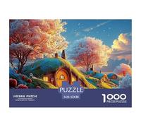 The Cute Cartoon Characters 1000 Piezas Cartulina Premium Rompecabezas DIY Cute House Antiestrés Juego Creativo Rompecabezas para Adultos Y Niños 52x38cm/1000pcs