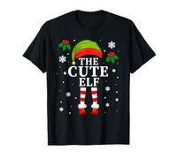 The Cute Elf Family Matching Christmas Camiseta