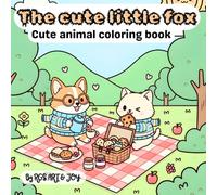 The Cute Little Fox: Cute animal coloring book