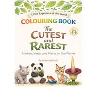THE CUTEST AND RAREST ANIMALS, INSECTS AND PLANTS ON OUR PLANET: An Educational Colouring Book for Kids 6-9 | Little Explorers of the World
