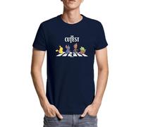 The Cutest - Camiseta Hombre Manga Corta Modelo: 267 Talla L Color Navy