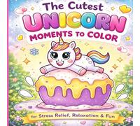 The Cutest Unicorn Moments to Color for Stress Relief, Relaxation & Fun |: Bold and Easy Designs