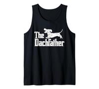 The Dachfather Funny Dachshund Father's Day Pet Dog Lover Camiseta sin Mangas