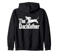 The Dachfather Funny Dachshund Father's Day Pet Dog Lover Sudadera con Capucha
