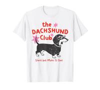 The Dachshund Club Short But Make It Cool Wiener Dog Amante Camiseta