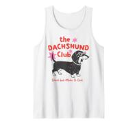 The Dachshund Club Short But Make It Cool Wiener Dog Amante Camiseta sin Mangas
