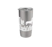 The Dachshund Funny Wiener Dog Gifts for Men Fathers Day Vaso térmico de acero inoxidable de doble pared