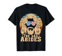 The Dad Abides - Gafas Divertidas con Bandera Americana para el día del Padre Camiseta