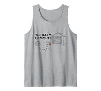 The Daily Commute Funny Woodworker Humor Carpenter Camiseta sin Mangas